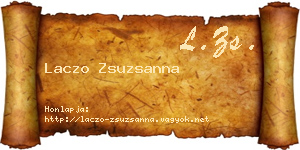 Laczo Zsuzsanna névjegykártya